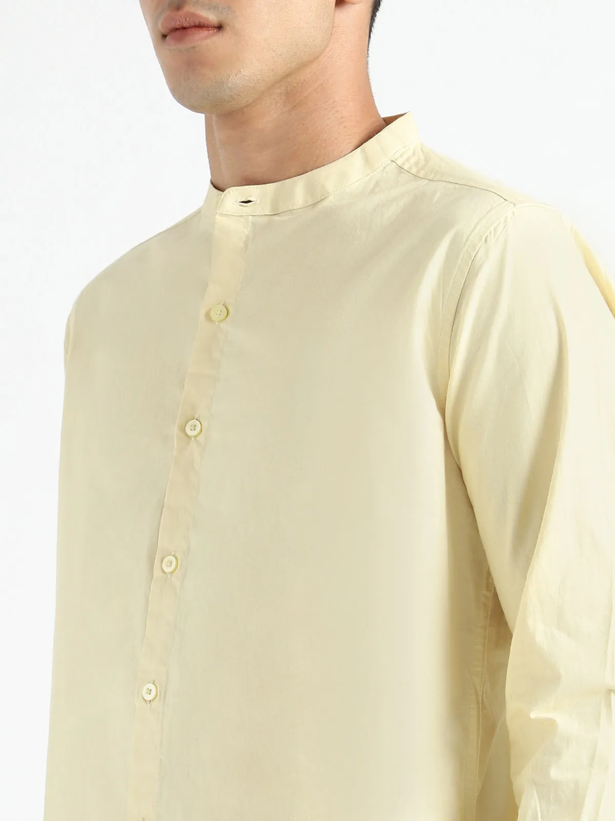 Organic Cotton Shirt Lemon Yellow