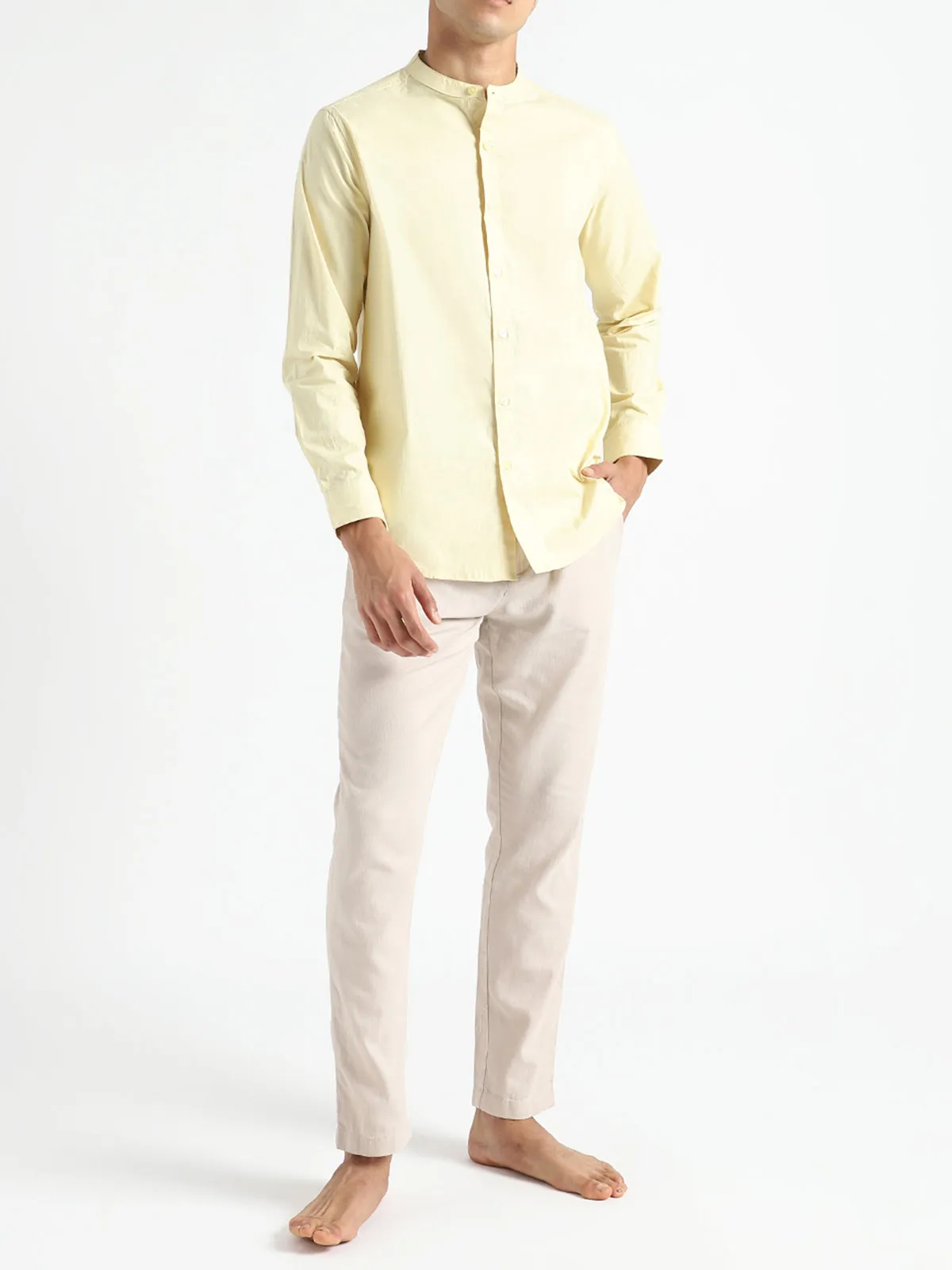 Organic Cotton Shirt Lemon Yellow