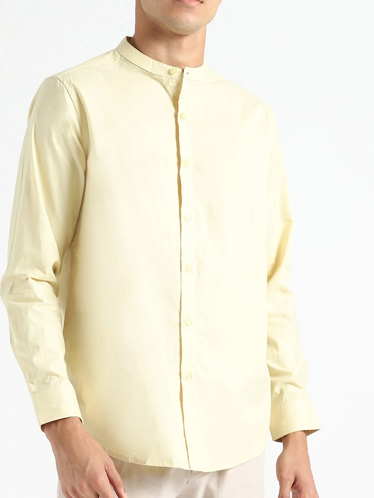 Organic Cotton Shirt Lemon Yellow