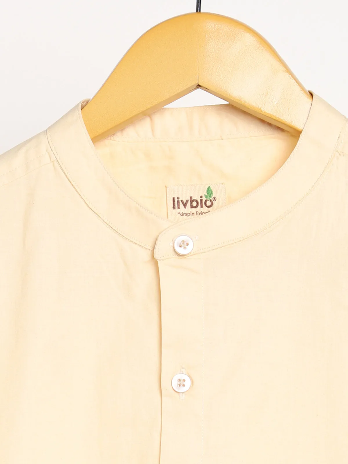Organic Cotton Shirt Pale Apricot