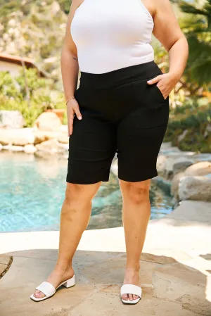 Roz & Ali Secret Agent Pull On Tummy Control Shorts With Pockets Plus