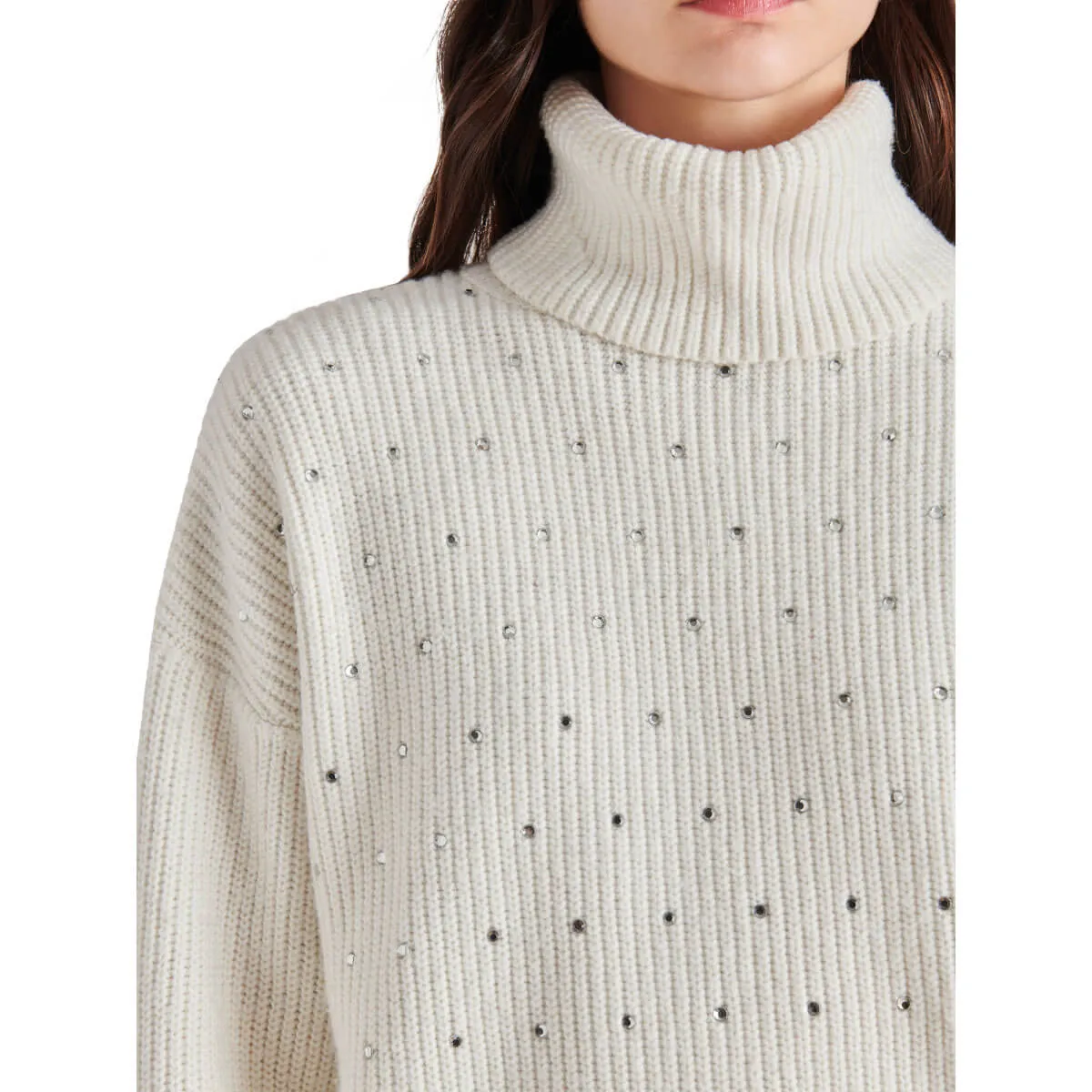 Steve Madden Astro Sequin Turtle Neck Sweater