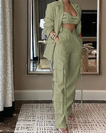 Street cargo pants Suit