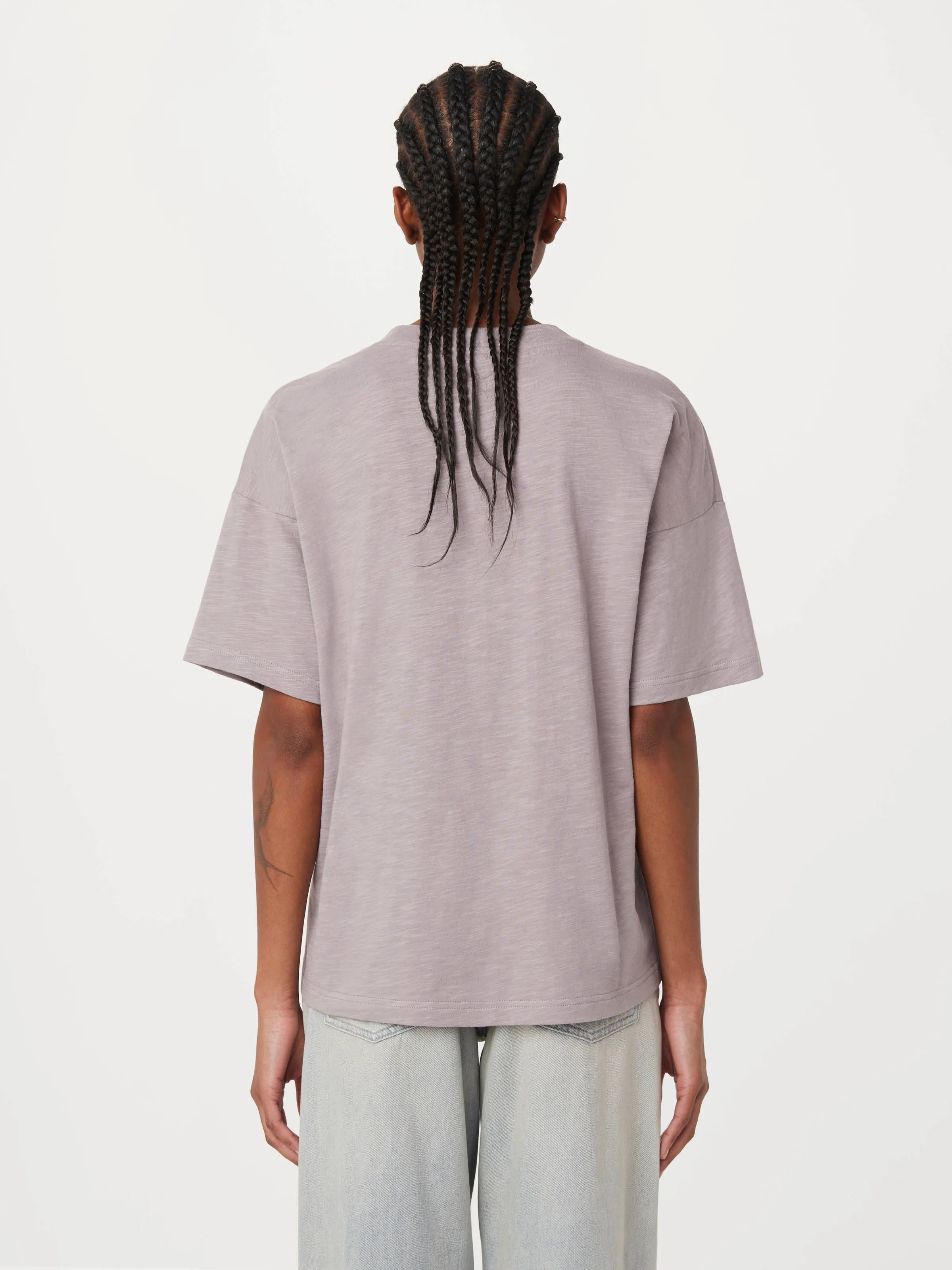 The Drop Shoulder Loose T-Shirt in Earl Grey