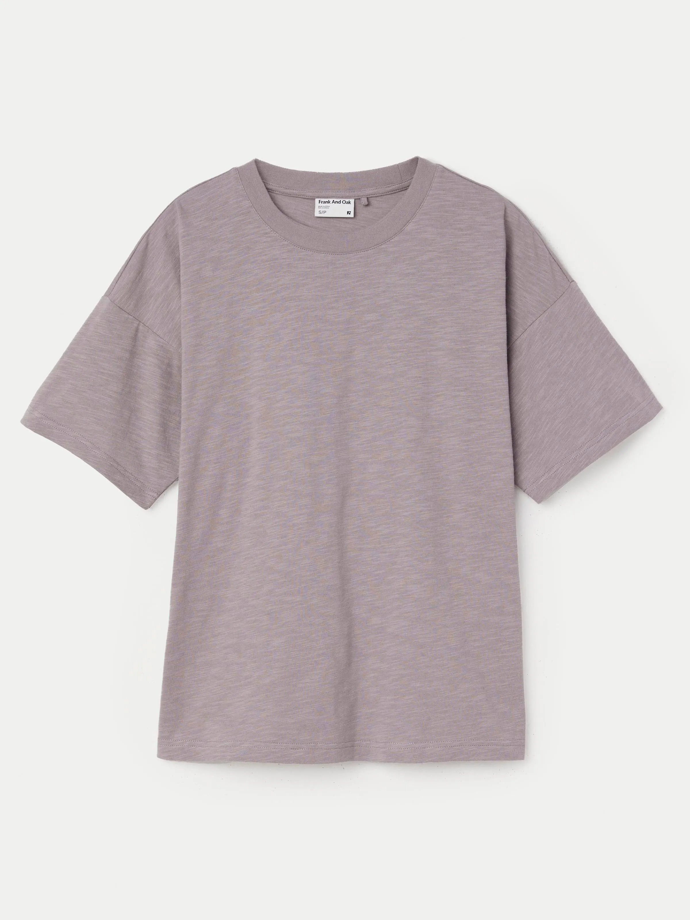 The Drop Shoulder Loose T-Shirt in Earl Grey