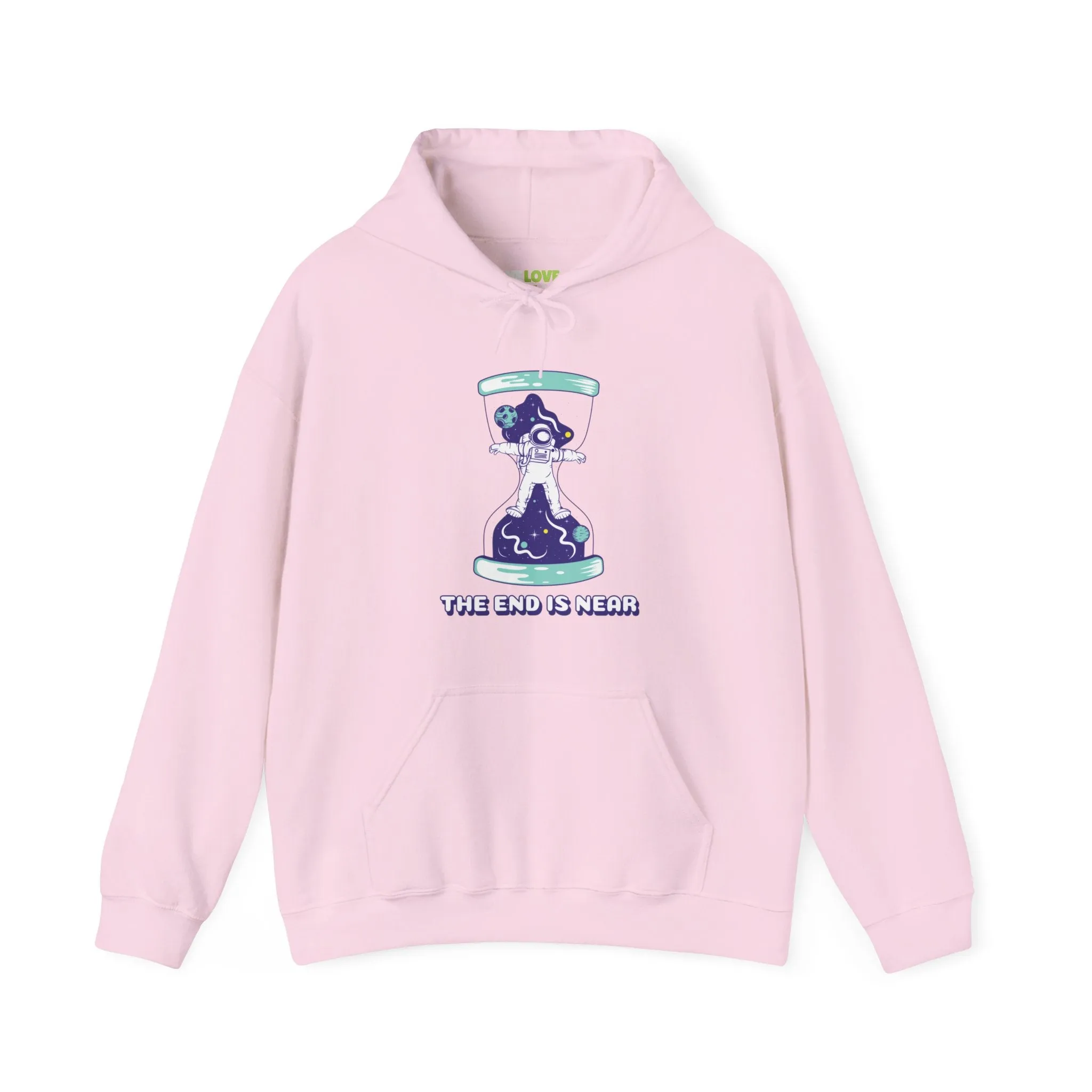 The End Is Near Funny Astronaut Sci-Fi Hoodie