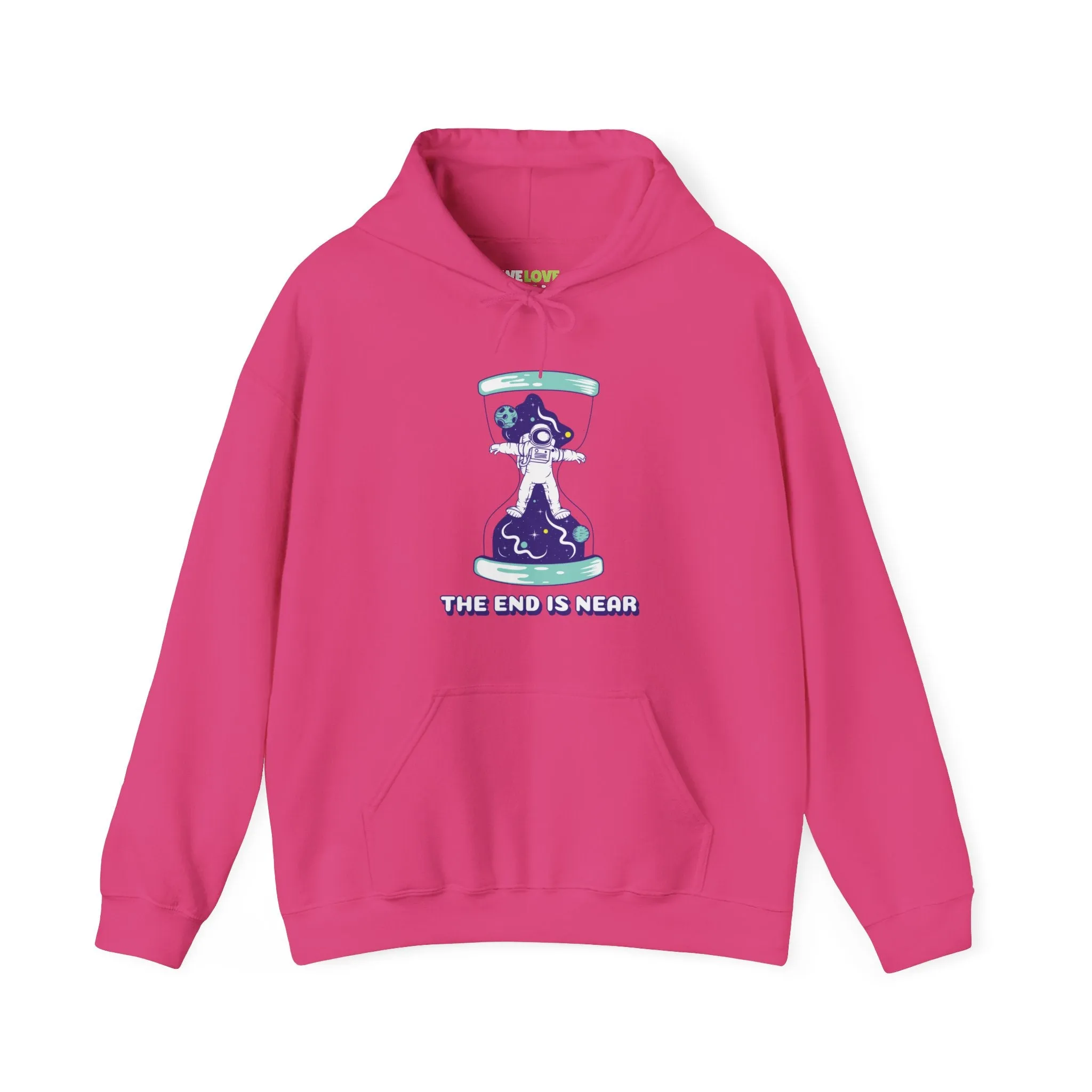 The End Is Near Funny Astronaut Sci-Fi Hoodie