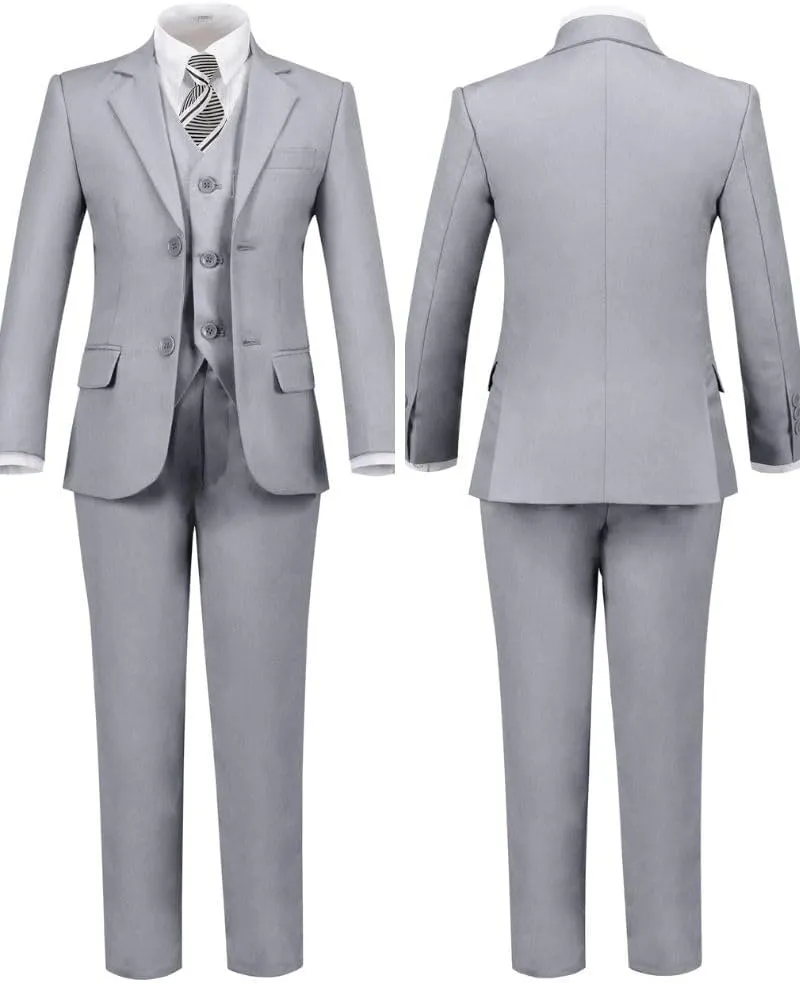 Toddler Boys Suit Kids Formal Dresswear Prom Tuxedo Children's Slim Fit Suits