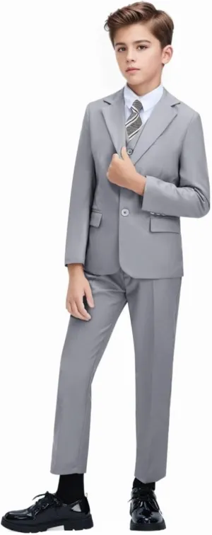 Toddler Boys Suit Kids Formal Dresswear Prom Tuxedo Children's Slim Fit Suits