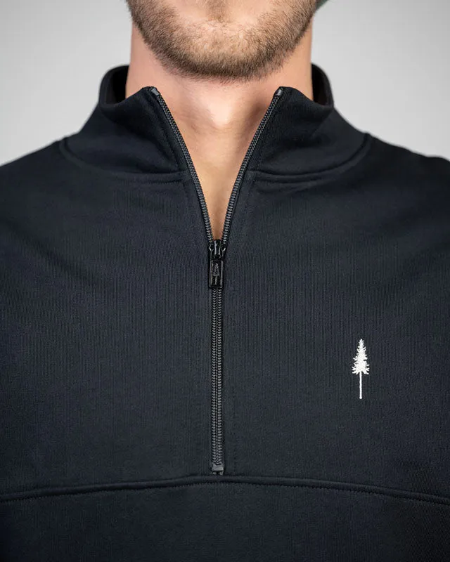 TreeSweater Quarter Zip Black