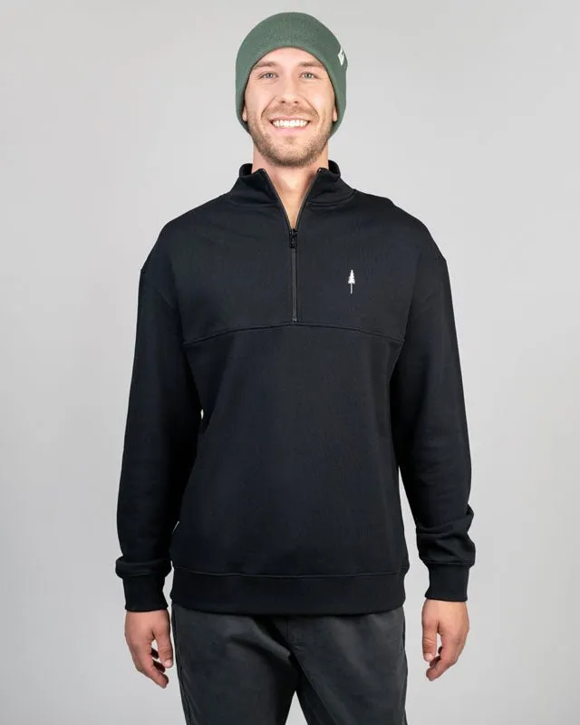 TreeSweater Quarter Zip Black