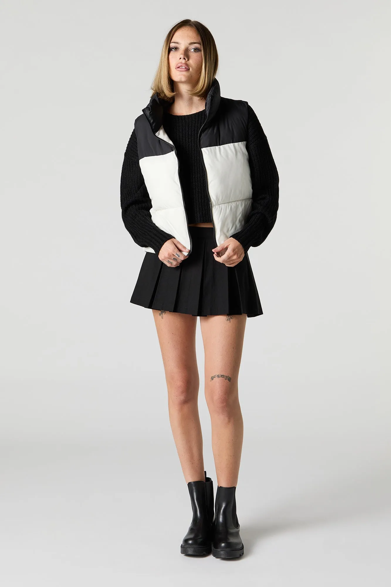 Veste bouffante avec ourlet à barillet