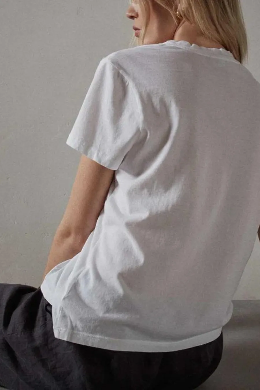 Vintage Little Boy Tee White