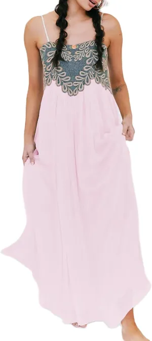Women Summer Dresses Flowy Smocked Maxi Dress Sleeveless Tie Shoulder Boho Dresses Y2K Floral Beach Sundresses